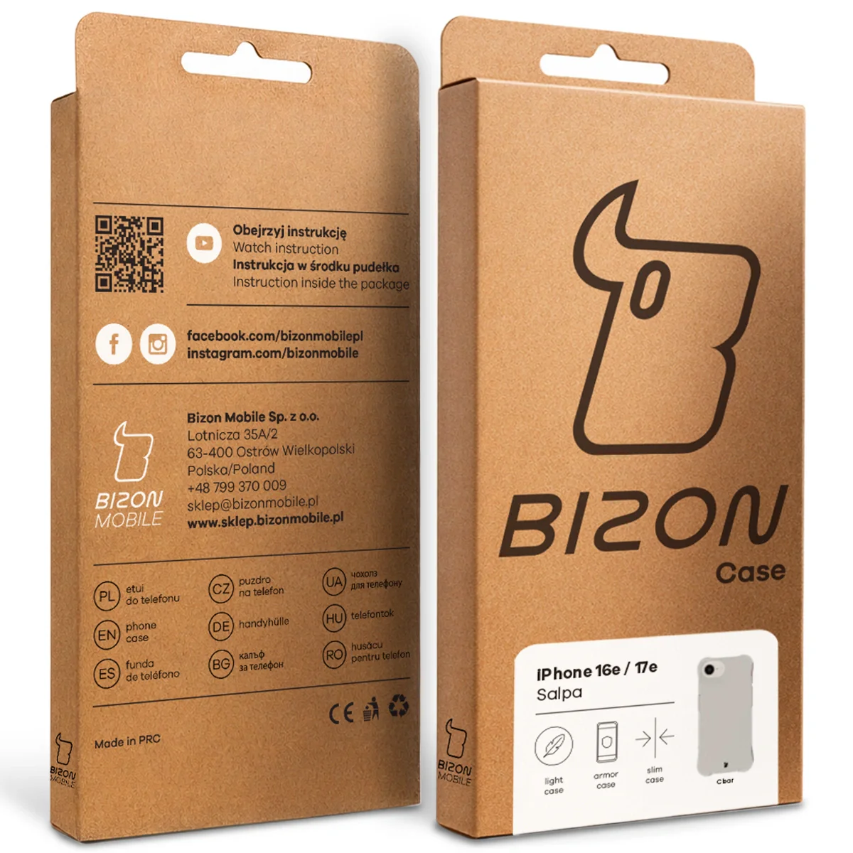 Flexible Handyhülle für iPhone 17e / 16e, Bizon Case Salpa, Transparent - Image 8