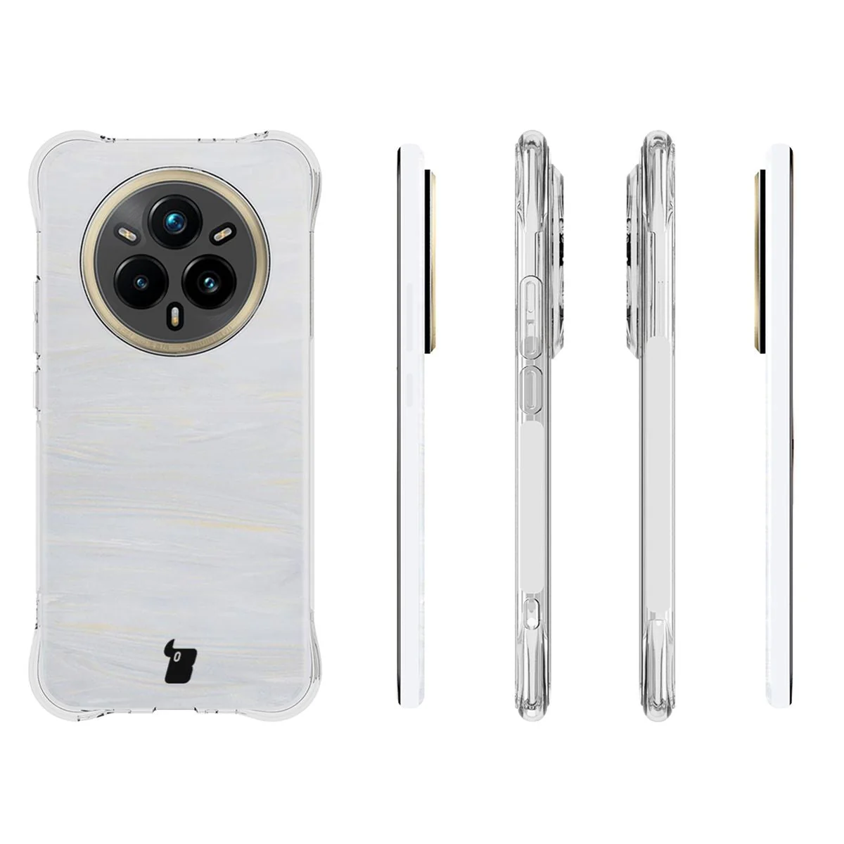 Flexible Handyhülle für Realme 14 Pro+ 5G, Bizon Case Salpa, Transparent - Image 3