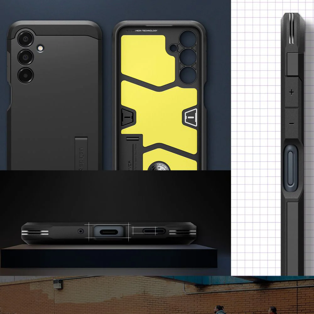 Handyhülle für Galaxy A16 4G / 5G, Spigen Tough Armor, Schwarz - Image 16