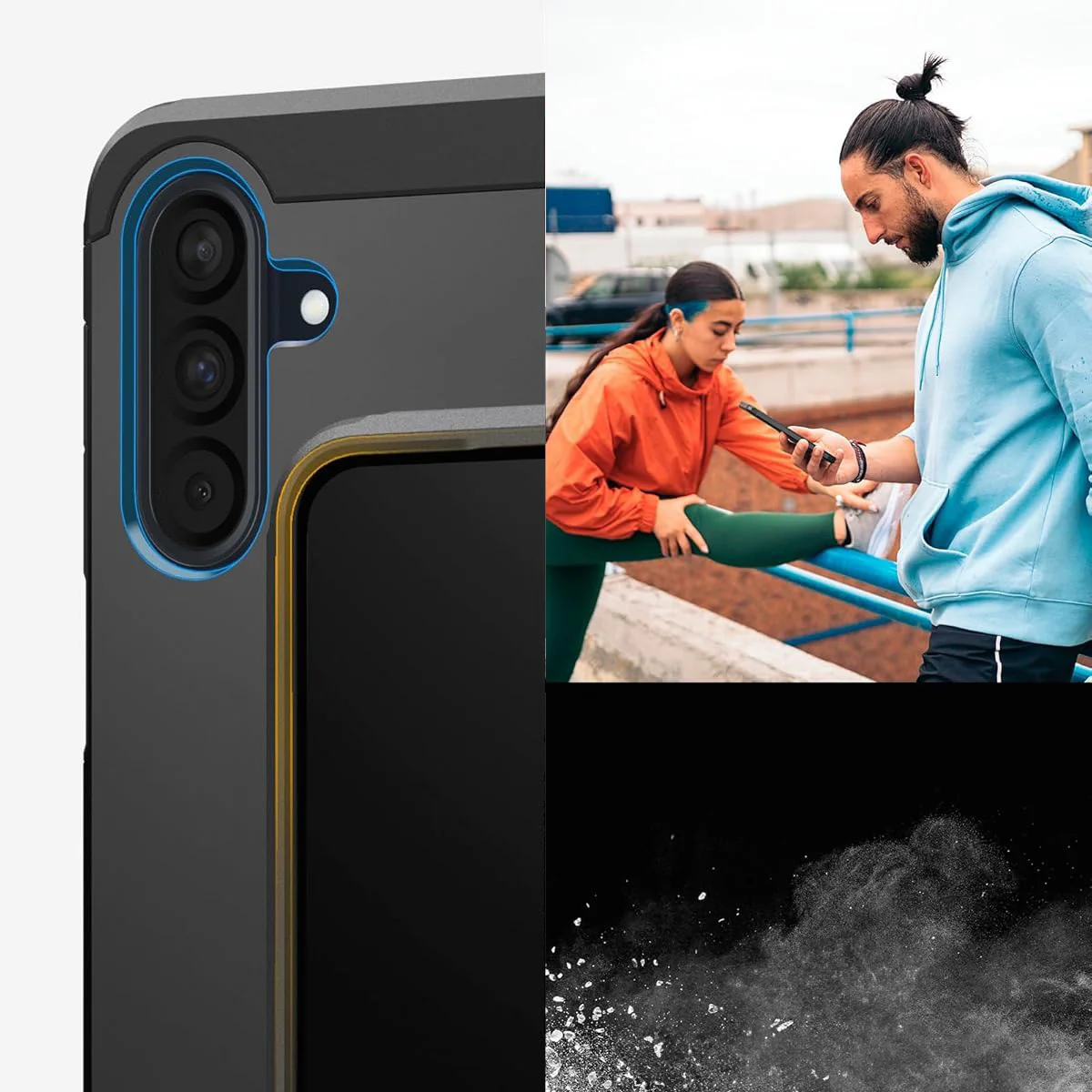 Handyhülle für Galaxy A36 5G, Spigen Tough Armor, Schwarz - Image 14