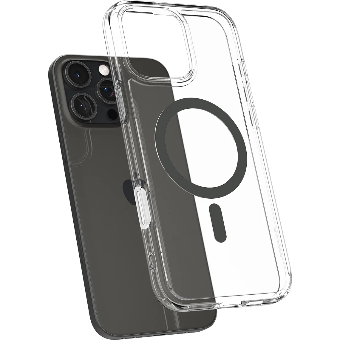 Handyhülle für iPhone 16 Pro Max, Spigen Ultra Hybrid T Mag (CC) mit MagSafe, Transparent-Grau - Image 4