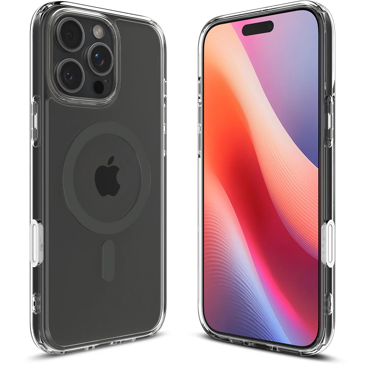 Handyhülle für iPhone 16 Pro, Spigen Ultra Hybrid T Mag (CC) mit MagSafe, Transparent-Grau - Image 3