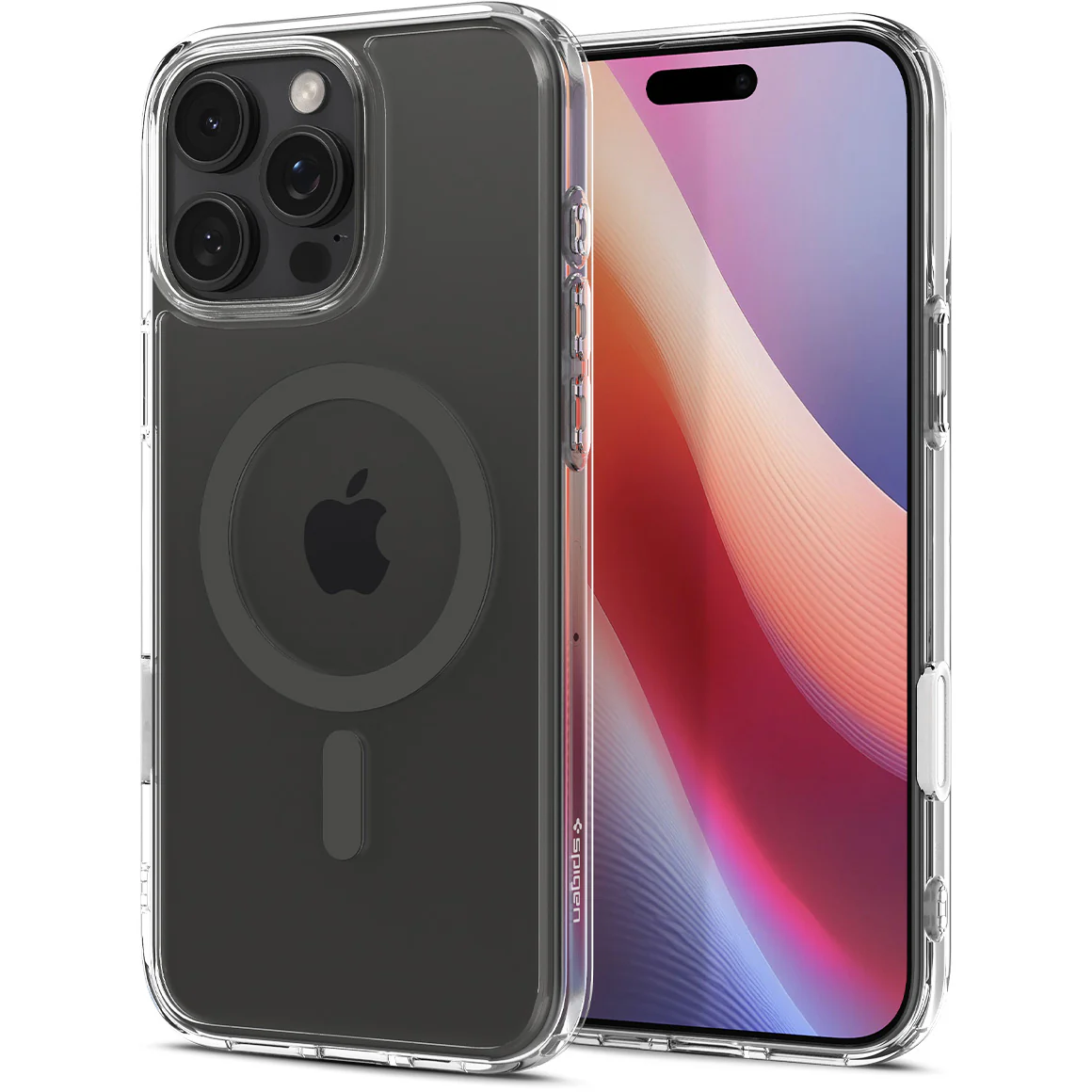 Handyhülle für iPhone 16 Pro, Spigen Ultra Hybrid T Mag (CC) mit MagSafe, Transparent-Grau - Image 5