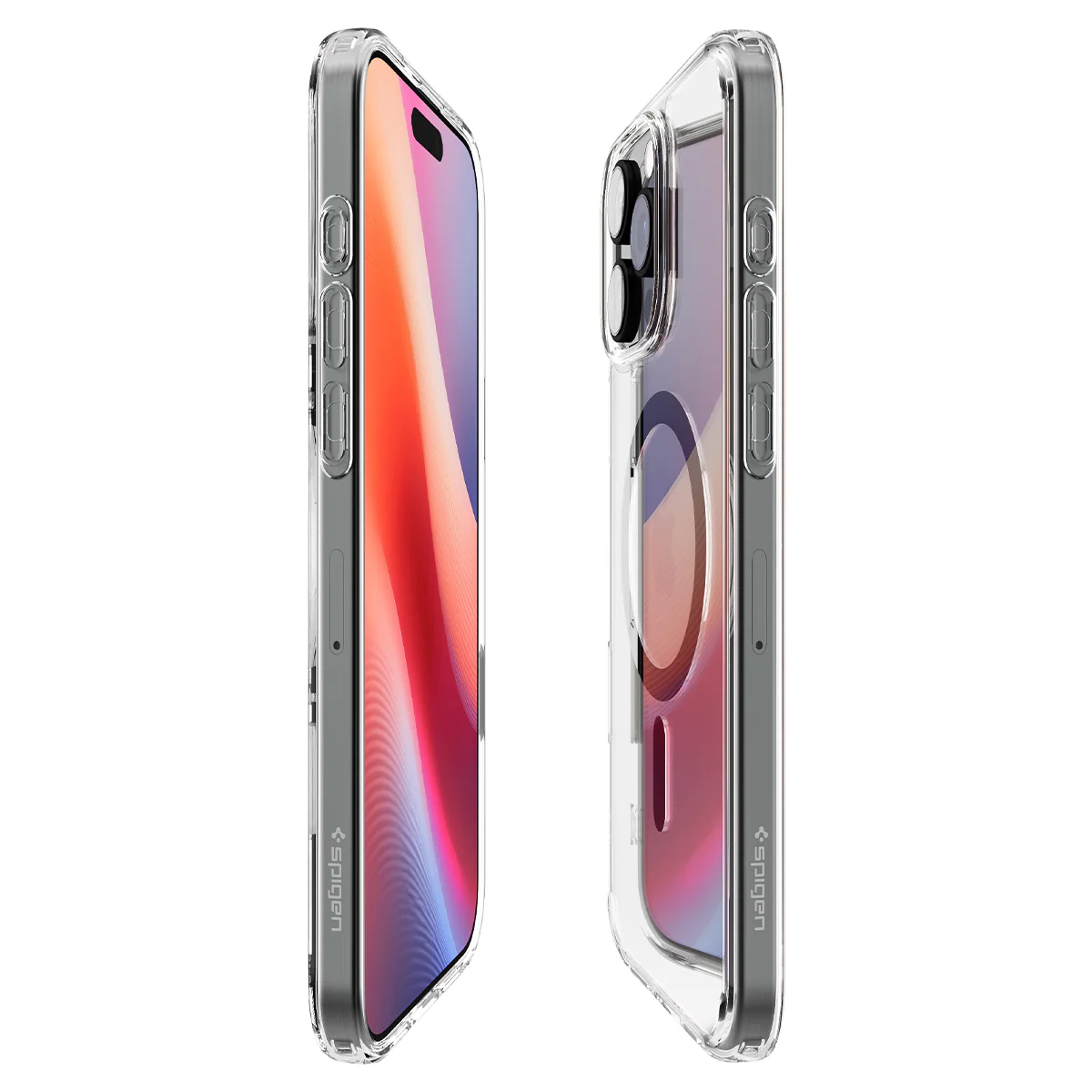 Handyhülle für iPhone 16 Pro, Spigen Ultra Hybrid T Mag (CC) mit MagSafe, Transparent-Grau - Image 6