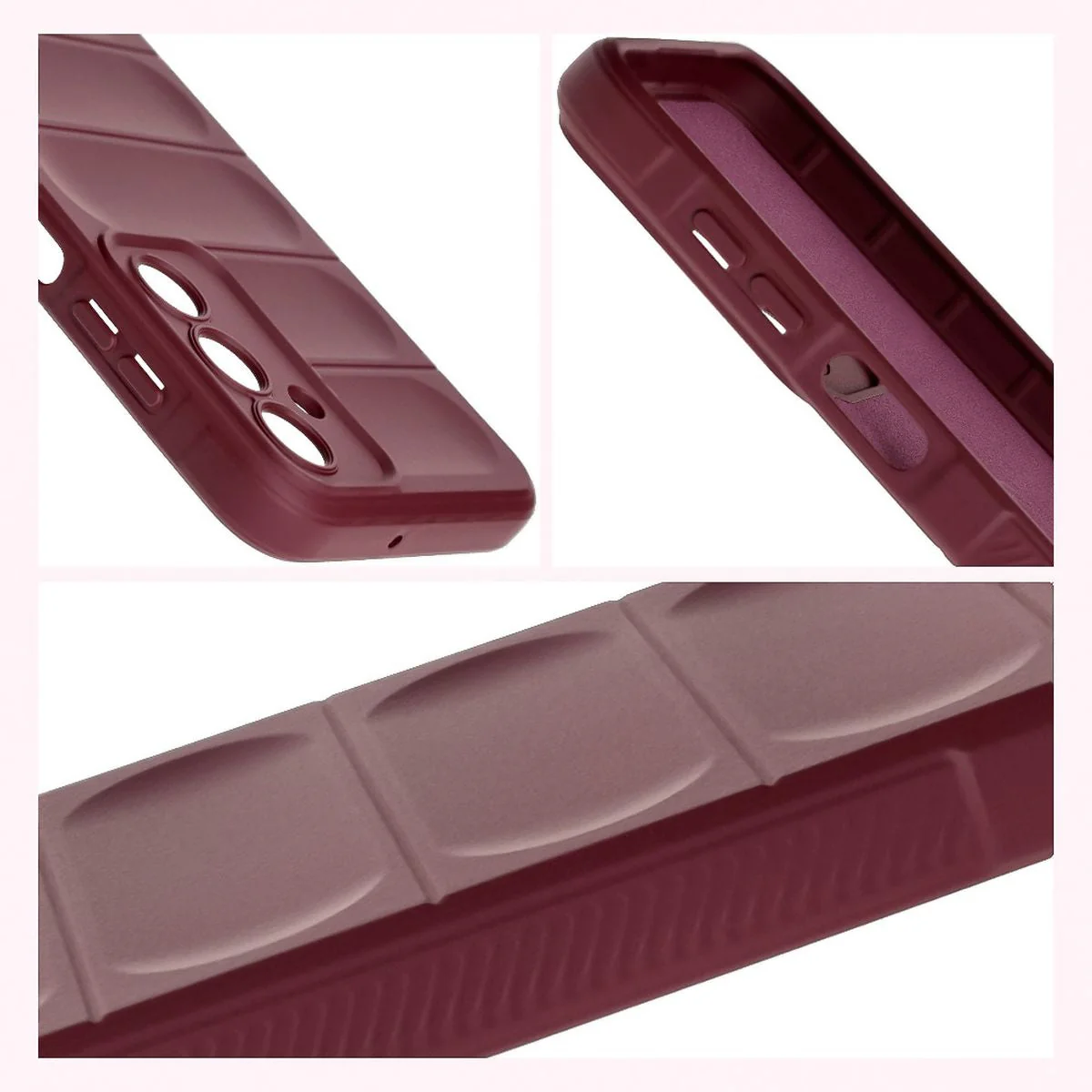 Robuste Handyhülle für Galaxy A16 4G/5G, Bizon Case Tur, Burgunderrot - Image 7