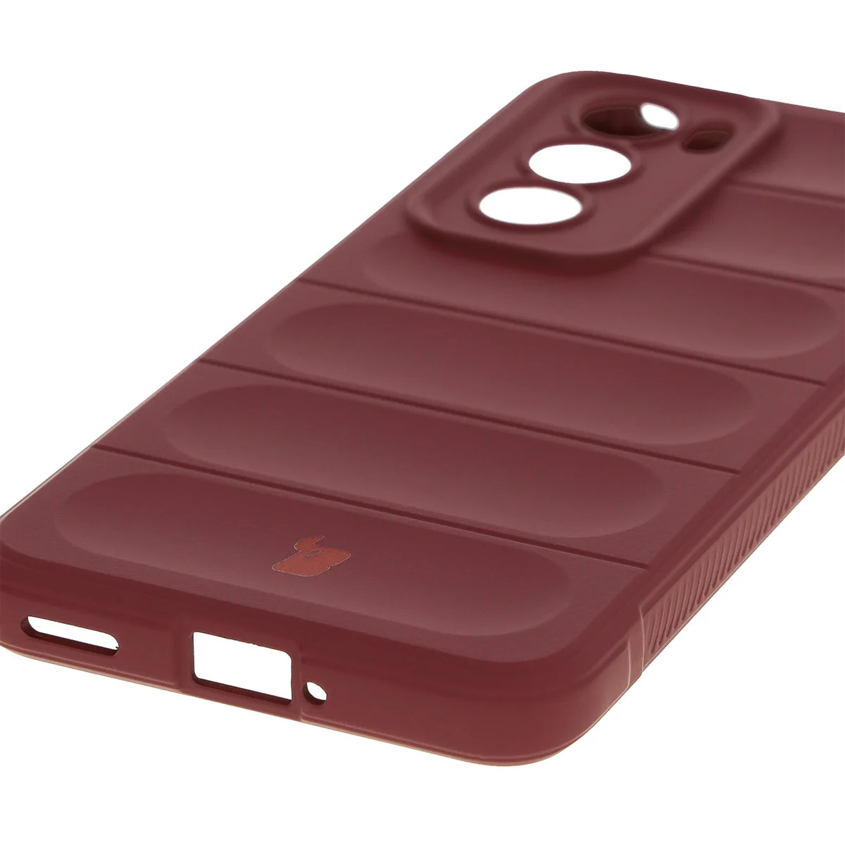 Robuste Handyhülle für Oppo Reno 12, Bizon Case Tur, Burgunderrot - Image 3