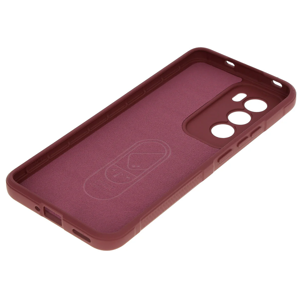 Robuste Handyhülle für Oppo Reno 12, Bizon Case Tur, Burgunderrot - Image 4