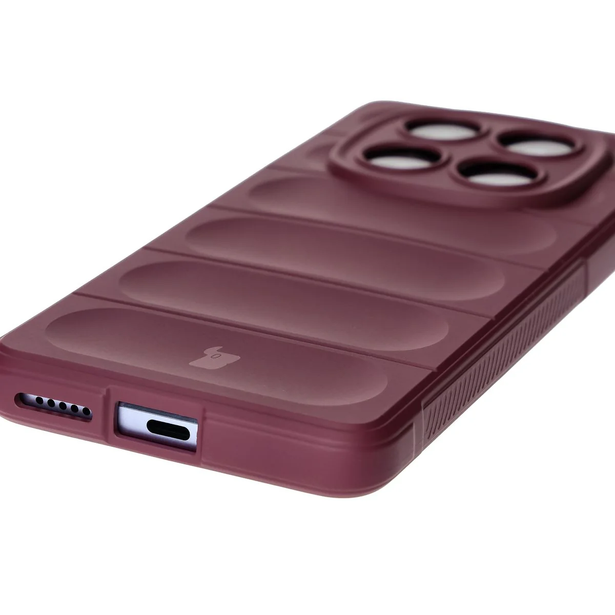 Robuste Handyhülle für Xiaomi Redmi Note 14 Pro 4G, Bizon Case Tur, Burgunderrot - Image 3