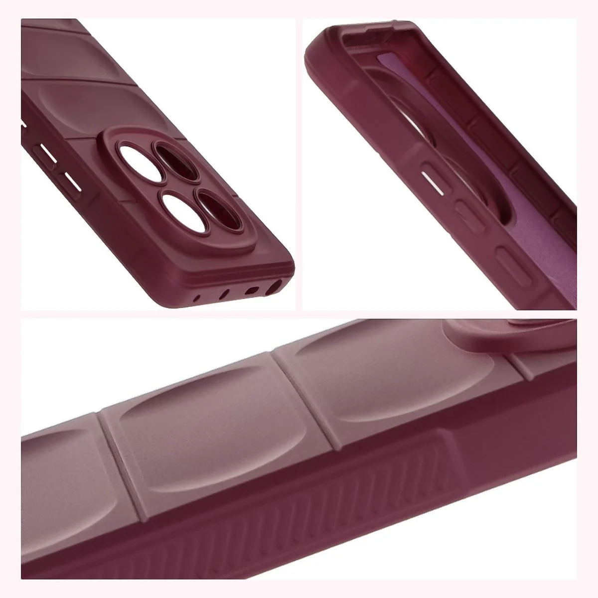 Robuste Handyhülle für Xiaomi Redmi Note 14 Pro 4G, Bizon Case Tur, Burgunderrot - Image 7