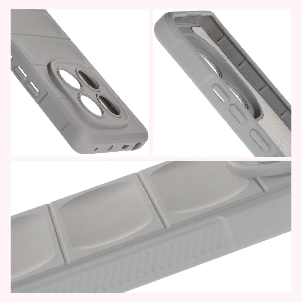 Robuste Handyhülle für Xiaomi Redmi Note 14 Pro 4G, Bizon Case Tur, Hellgrau - Image 7