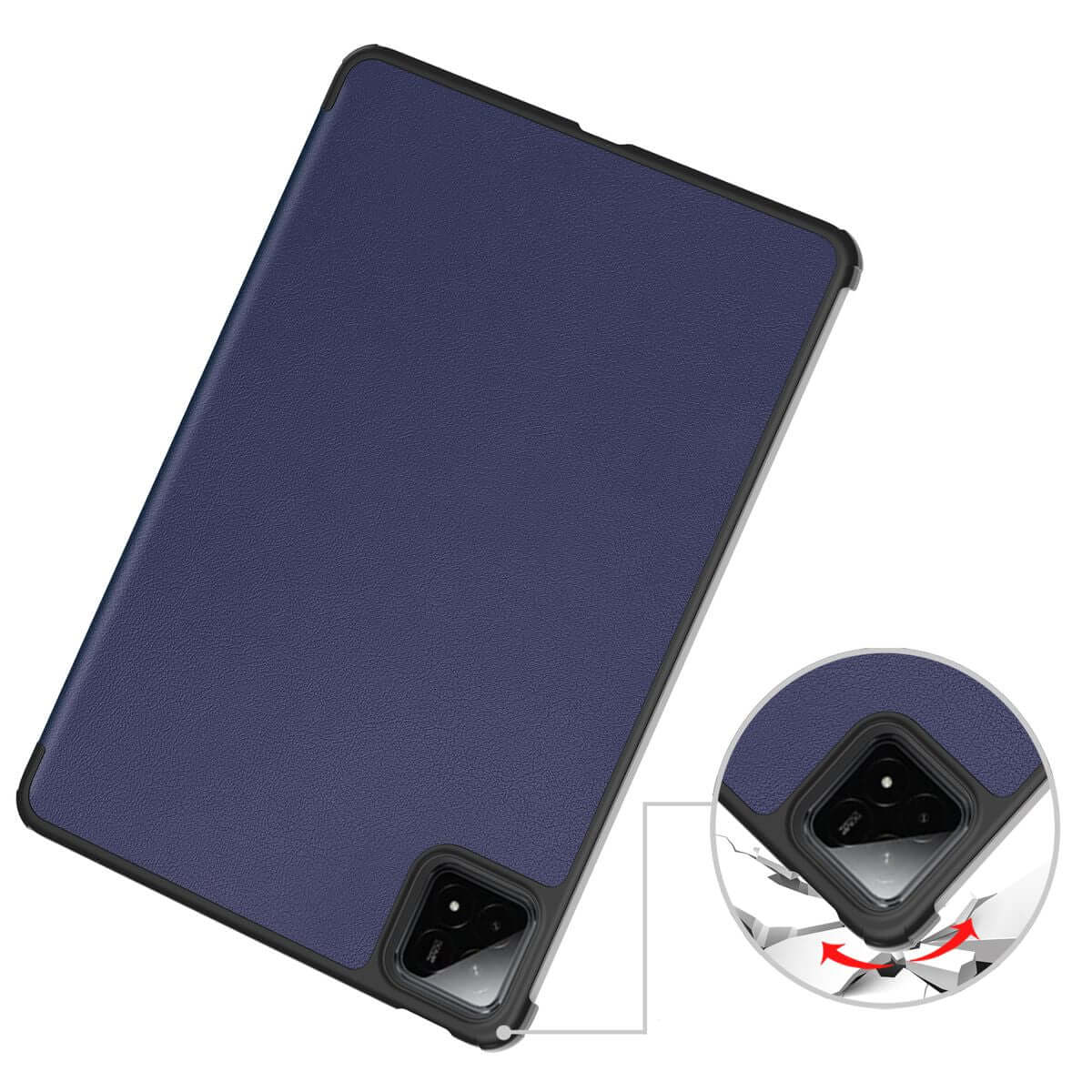 Schutzhülle für Xiaomi Pad 8 / 8 Pro / 7 / 7 Pro, Bizon Case Tab Croc, Dunkelblau - Image 3