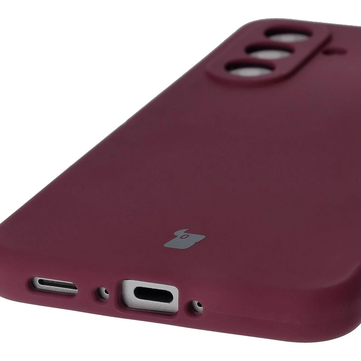 Silikon Handyhülle für Galaxy A56 5G, Bizon Soft Case, Pflaumenfarbe - Image 3