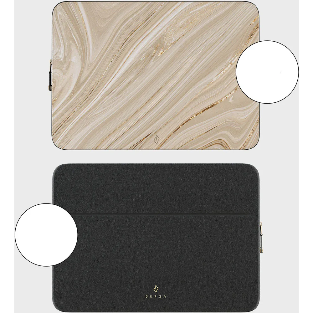 Universal Laptoptasche bis zu 16“ Burga Full Glam, Beige - Image 3